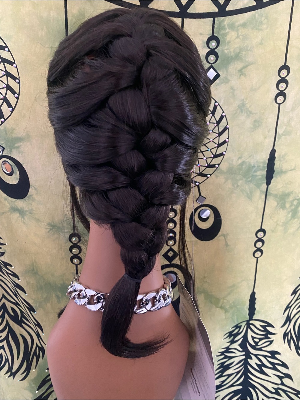 Black Braided Women’s Hairpiece -